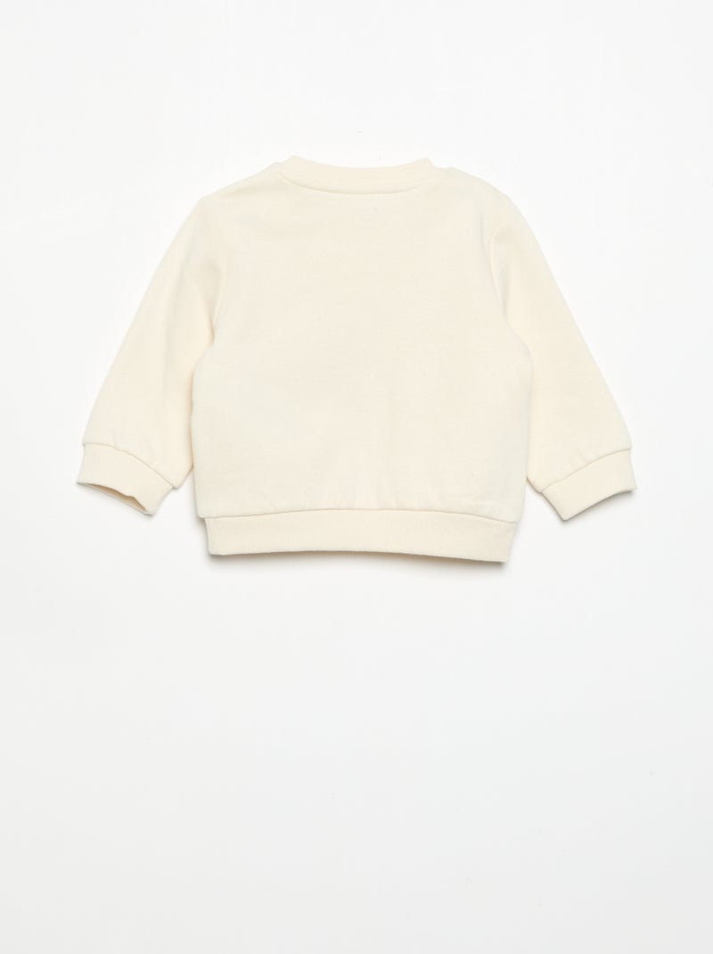 Tweedelig setje - Sweater + broek Biege - Kiabi