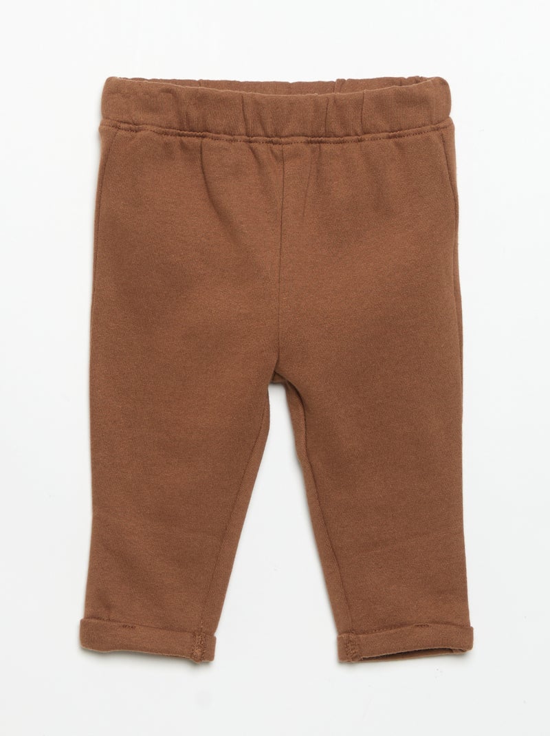 Tweedelig setje - Sweater + broek Biege - Kiabi