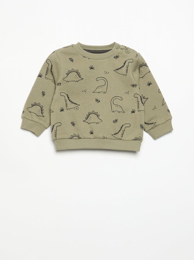 Tweedelig setje - Sweater + broek Kaki - Kiabi