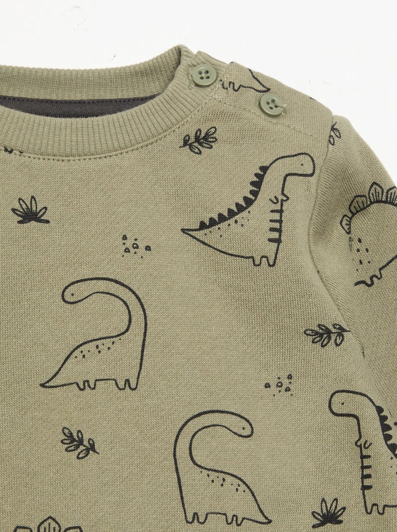 Tweedelig setje - Sweater + broek Kaki - Kiabi
