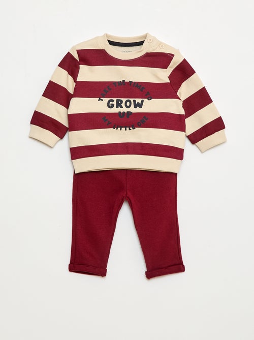 Tweedelig setje - Sweater + broek - Kiabi