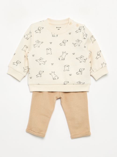 Tweedelig setje - Sweater + broek - Kiabi