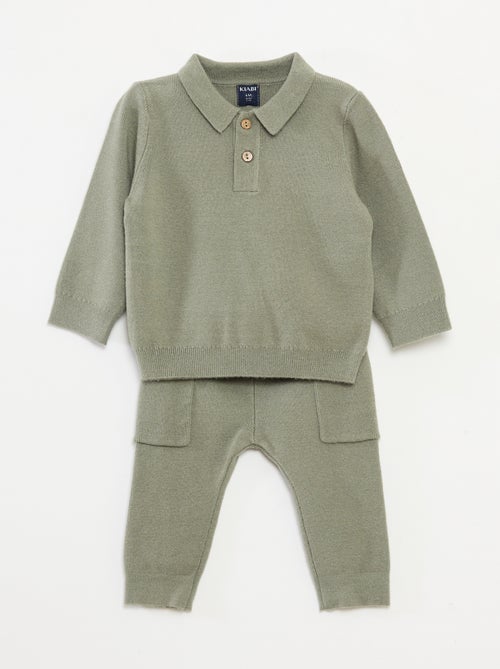 Tweedelig setje van tricot - Kiabi