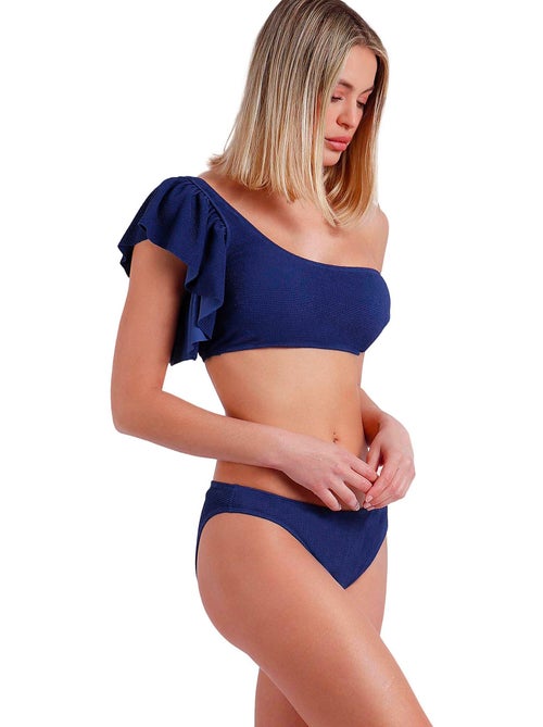 Tweedelige asymmetrische bikiniset met ruches estructura - Kiabi Tweedelige asymmetrische bikiniset met ruches estructura - Kiabi