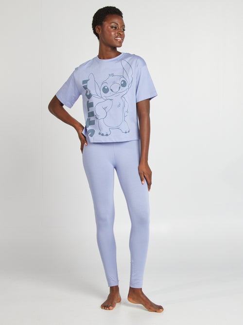Tweedelige Disney-pyjama met Stitch-print - 2-delig - Kiabi