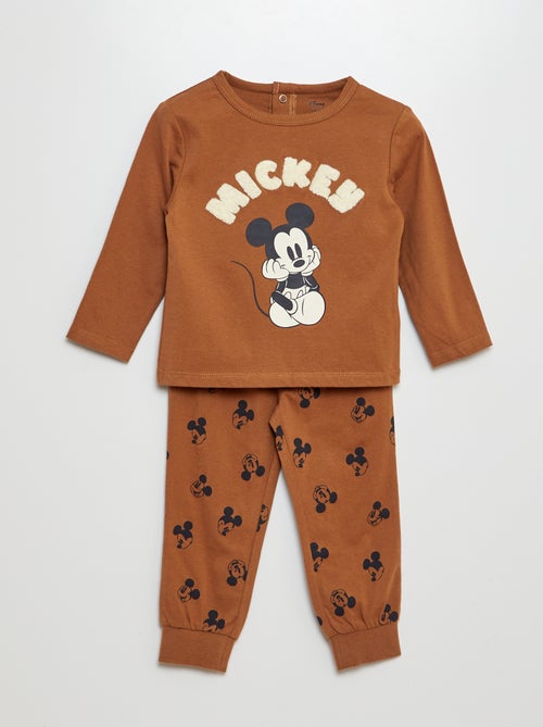 Tweedelige Disney-pyjama met T-shirt + broek met Mickey-print - 2-delig - Kiabi