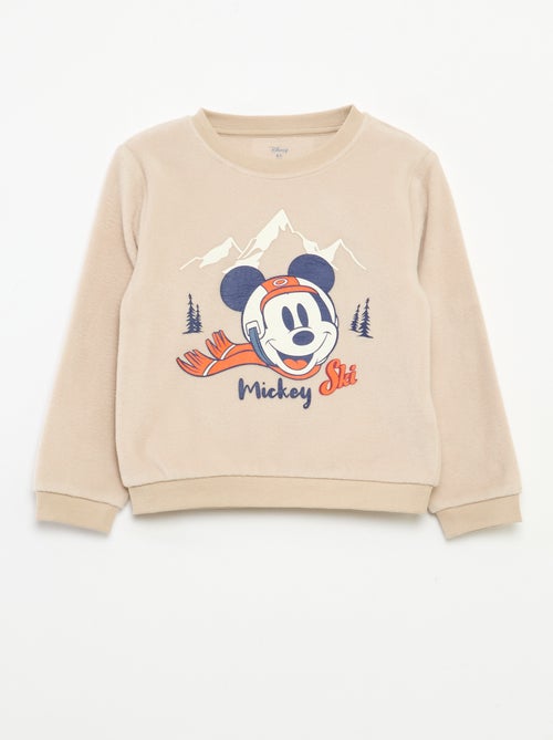 Tweedelige Disney pyjama van fleecestof met Mickey-print - Kiabi