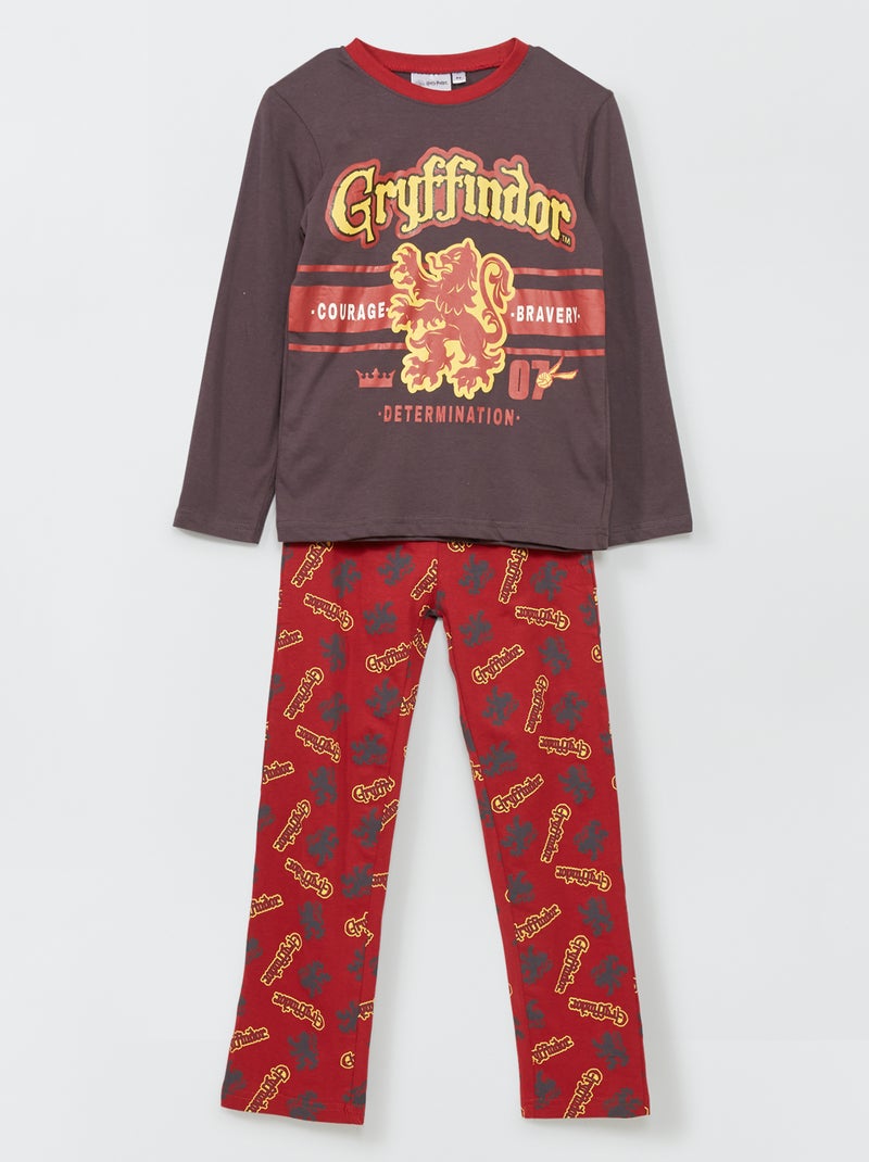 Tweedelige 'Harry Potter'-pyjama - 2-delig ROOD - Kiabi