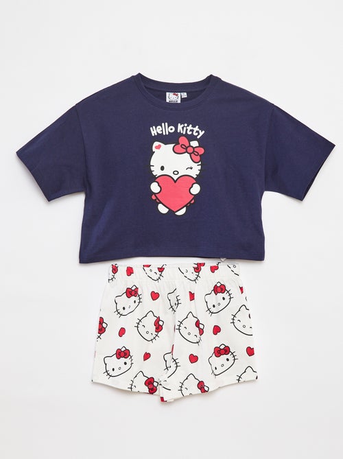 Tweedelige Hello Kitty-pyjama met T-shirt + short - 2-delig - Kiabi