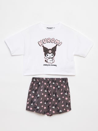 Tweedelige Hello Kitty-pyjama met T-shirt + short - 2-delig