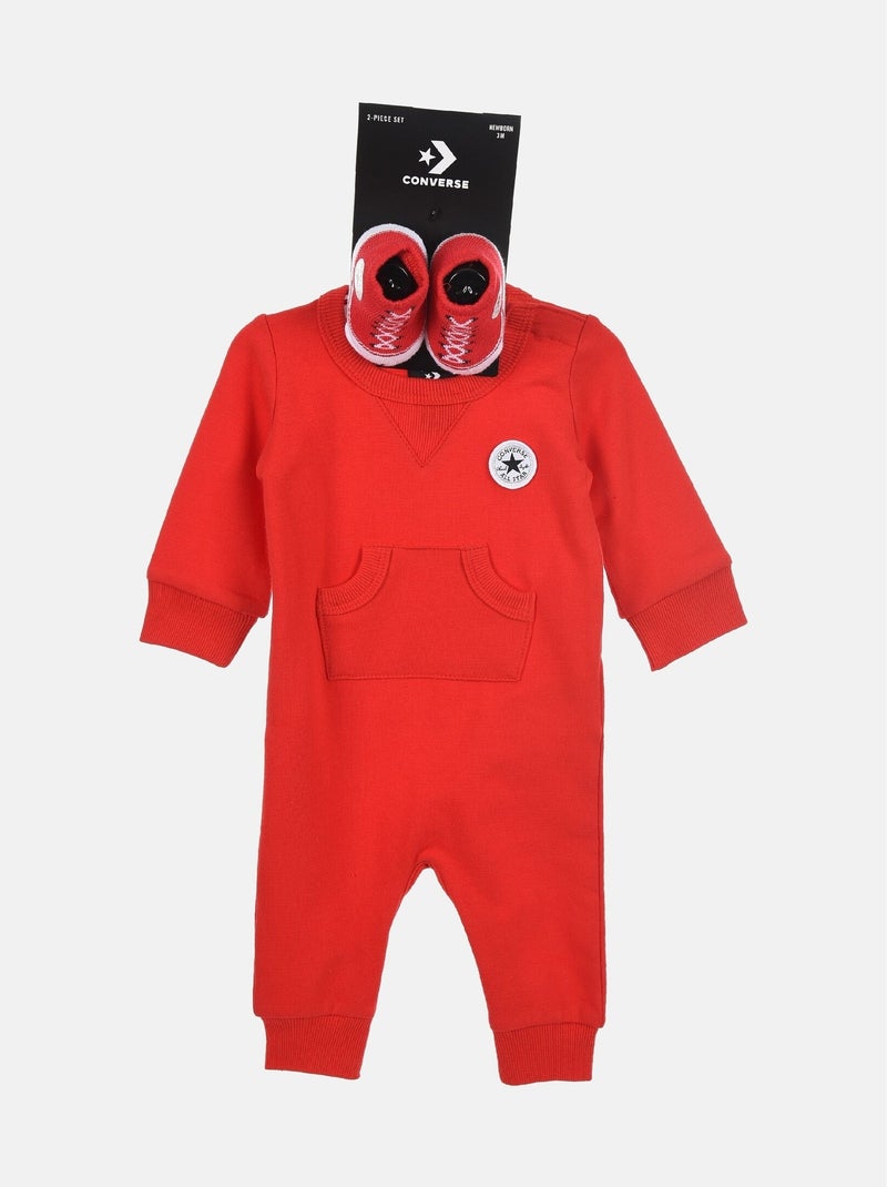 Tweedelige jumpsuit - Converse Rood - Kiabi