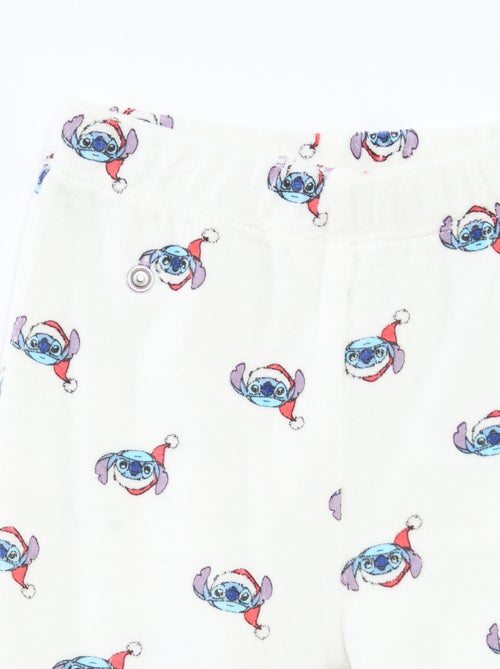 Tweedelige, katoenen Disney-pyjama met Stitch-kerstprint - Kiabi