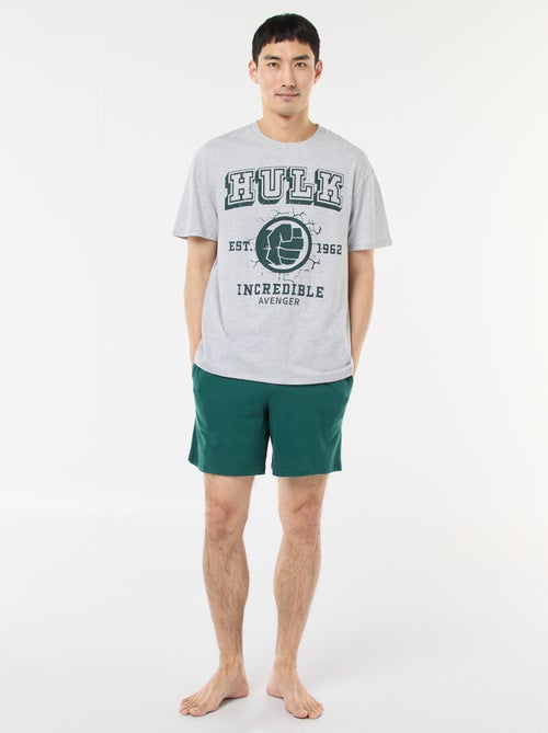 Tweedelige, katoenen Marvel-pyjama met De Hulk-print - Kiabi Tweedelige, katoenen Marvel-pyjama met De Hulk-print - Kiabi