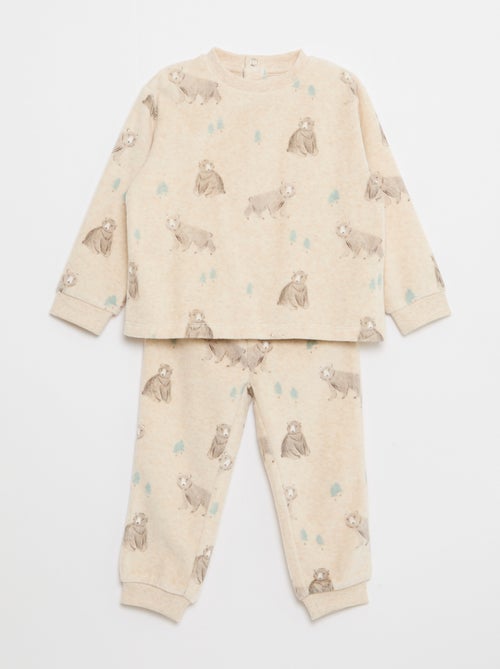 Tweedelige, katoenen pyjama - Kiabi
