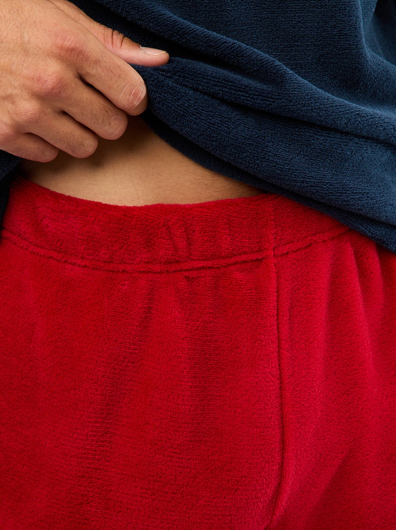 Tweedelige kerst-pyjama Blauw - Kiabi