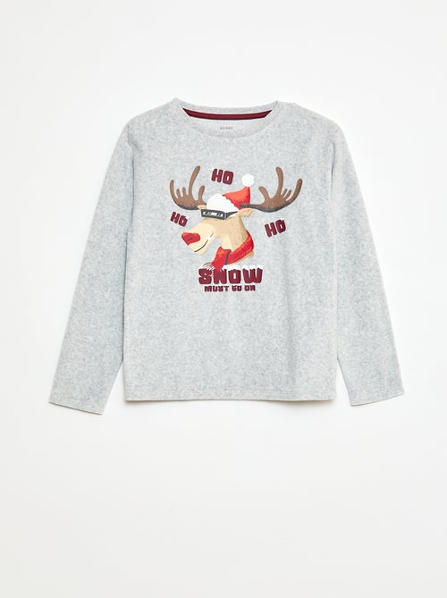 Tweedelige kerstpyjama met muts - Kiabi
