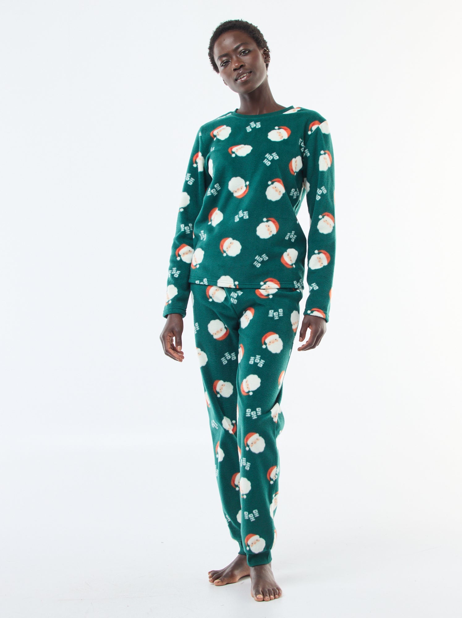 Tweedelige kerstpyjama van microfleece
