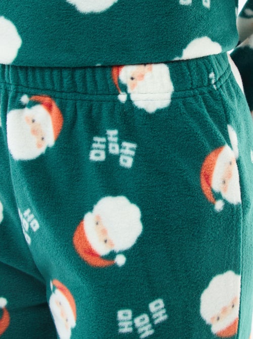 Tweedelige kerstpyjama van microfleece - Kiabi