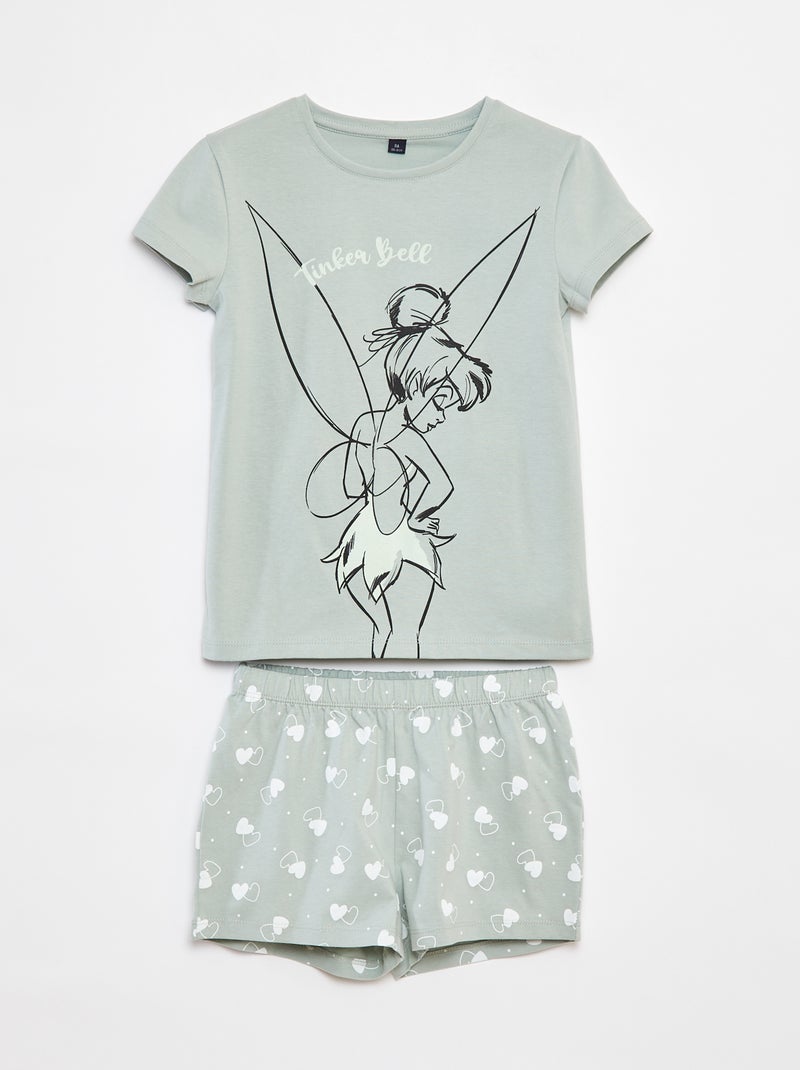 Tweedelige, korte Disney-pyjama GROEN - Kiabi