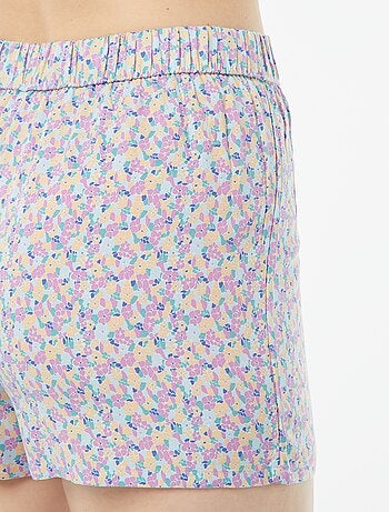 Tweedelige korte pyjama - Blouse + broek met print