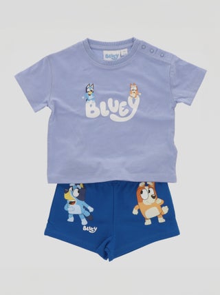 Tweedelige, korte pyjama met 'Bluey'-print - 2-delig