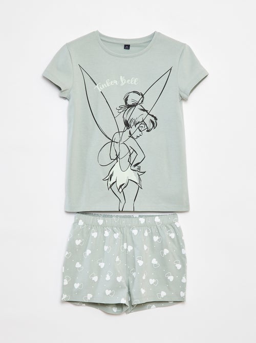 Tweedelige, korte pyjama met Tinkelbel-print - Kiabi