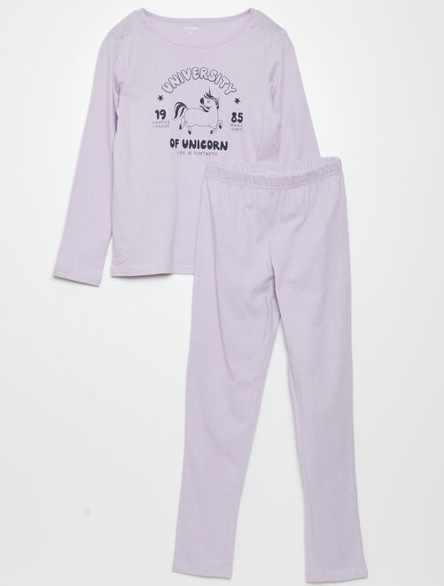 Tweedelige, lange pyjama - 2-delig - Kiabi