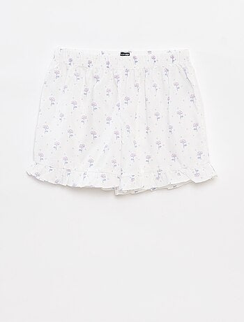 Tweedelige pyjama - Mouwloze top + short met print