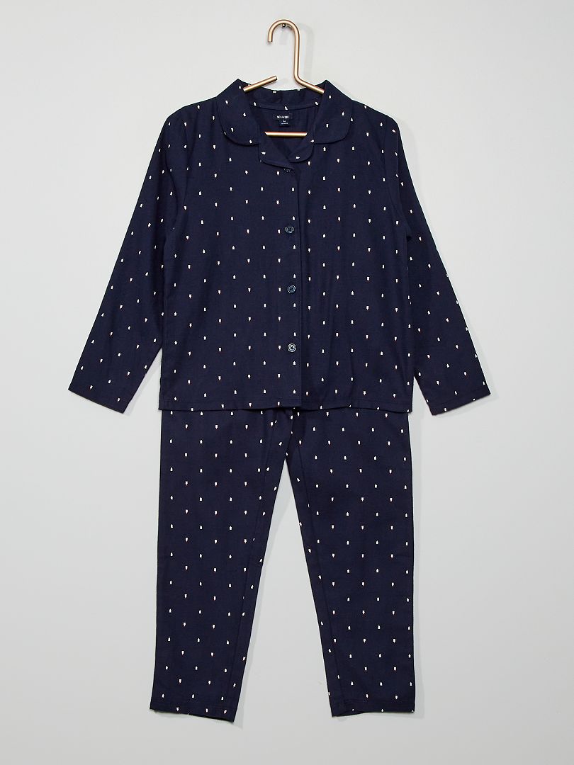 Tweedelige pyjama BLAUW - Kiabi