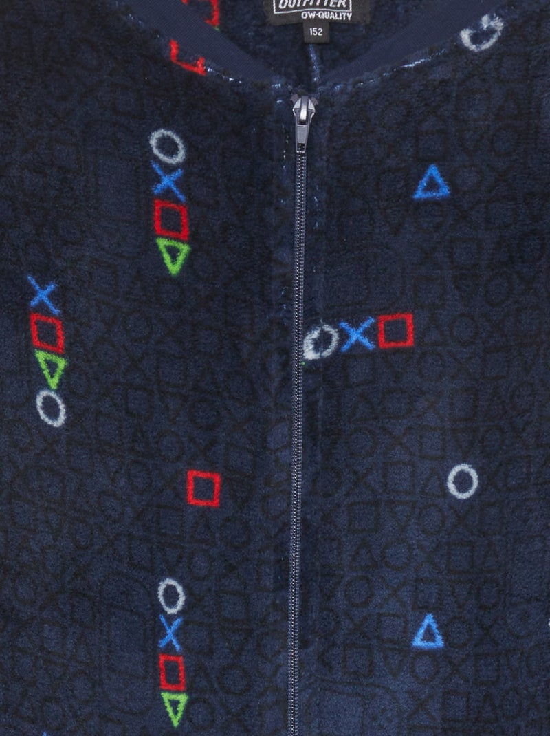 Tweedelige pyjama 'gamer' BLAUW - Kiabi