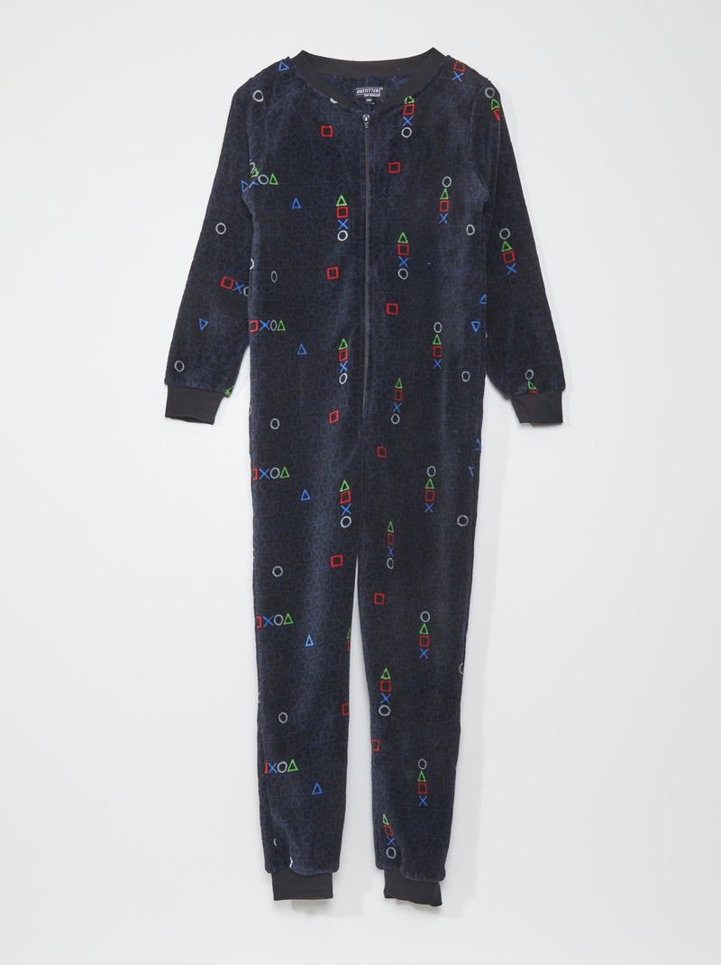 Tweedelige pyjama 'gamer' ZWART - Kiabi
