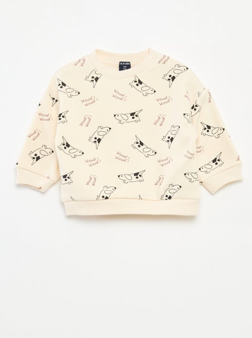 Tweedelige pyjama met all-over motief - Kiabi