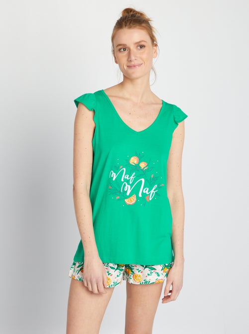 Tweedelige pyjama met print | 'Naf Naf' - 2-delig - Kiabi