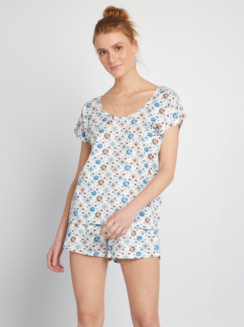 Tweedelige pyjama met print | 'Naf Naf' - 2-delig - Kiabi