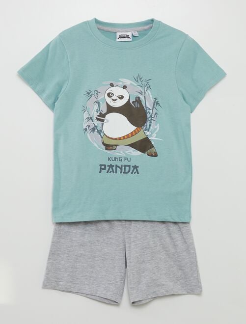 Tweedelige pyjama met pyjamabroek + T-shirt met Kung-fu Panda-print - 2-delig - Kiabi