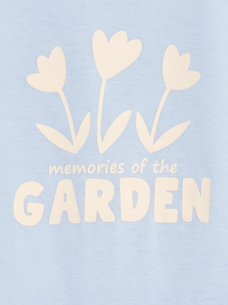 Tweedelige pyjama met T-shirt + broek - 2-delig Blauw - Kiabi