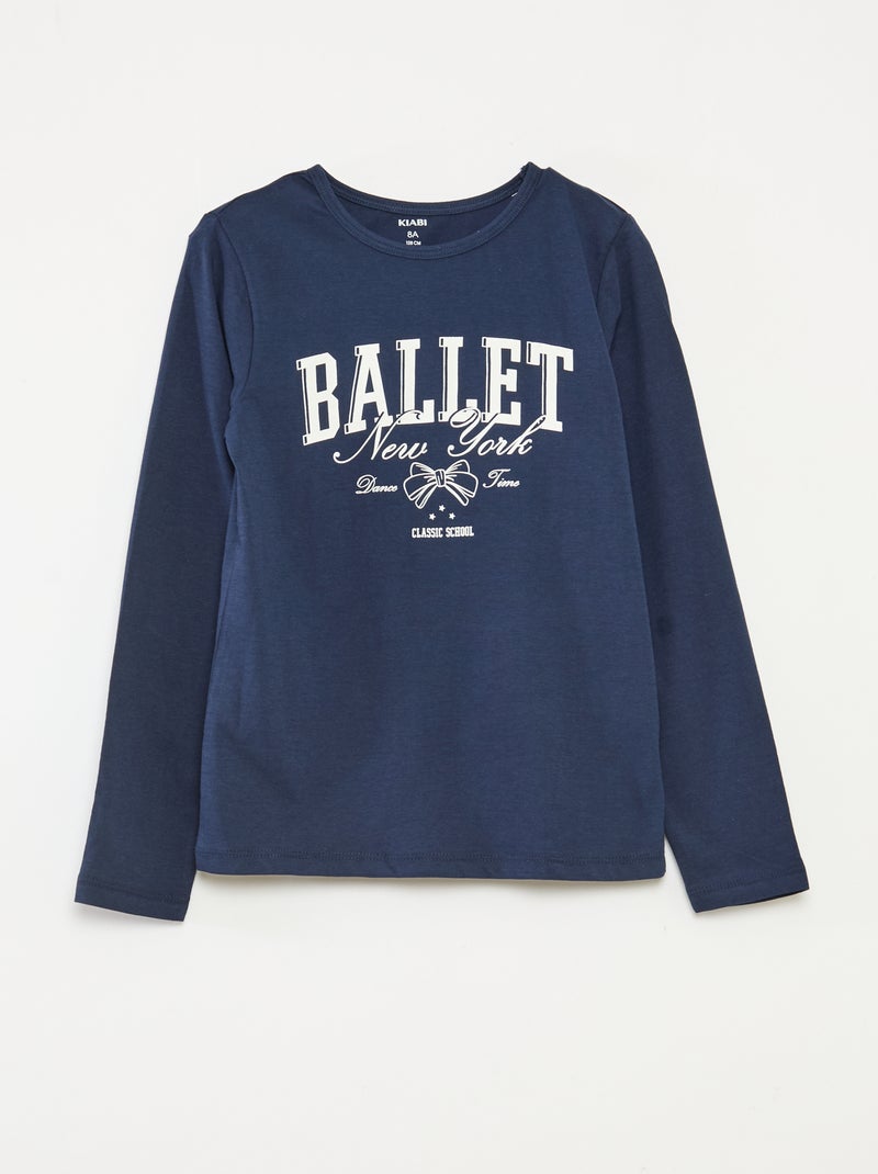 Tweedelige pyjama met T-shirt + broek - 2-delig Blauw - Kiabi