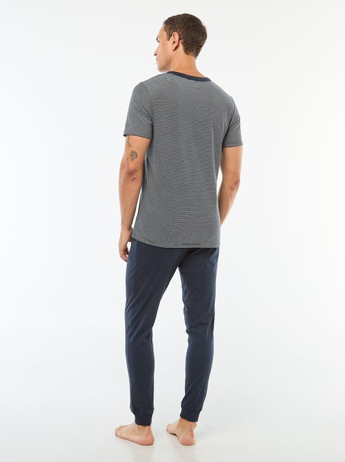Tweedelige pyjama met T-shirt + broek - 2-delig - Kiabi