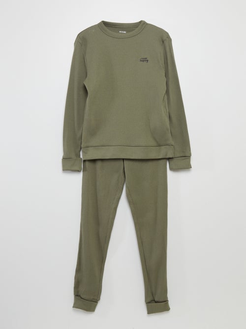 Tweedelige pyjama met T-shirt + broek - 2-delig - Kiabi
