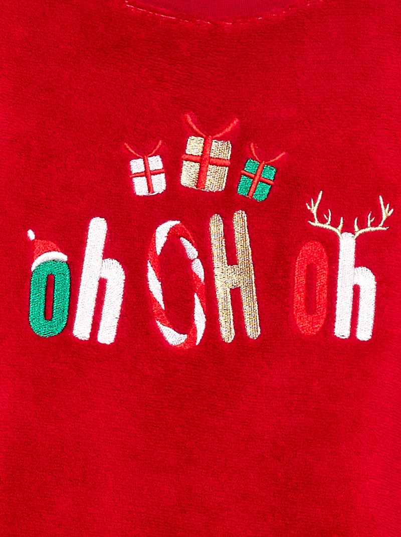 Tweedelige pyjama met T-shirt + broek - 2-delig Rood - Kiabi