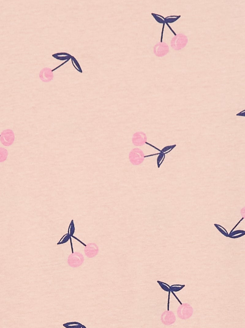 Tweedelige pyjama met T-shirt + broek - 2-delig Rose - Kiabi