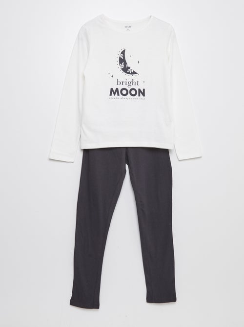 Tweedelige pyjama met T-shirt + broek - 2-delig - Kiabi