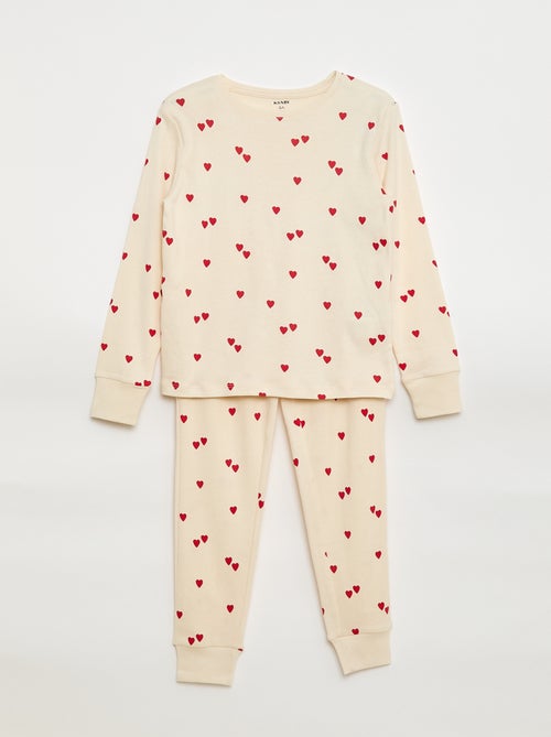 Tweedelige pyjama met T-shirt + broek - 2-delig - Kiabi
