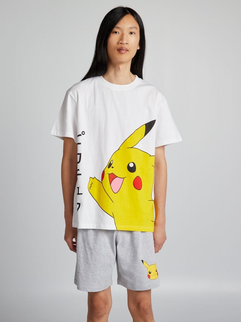Tweedelige pyjama 'Pikachu' GRIJS - Kiabi