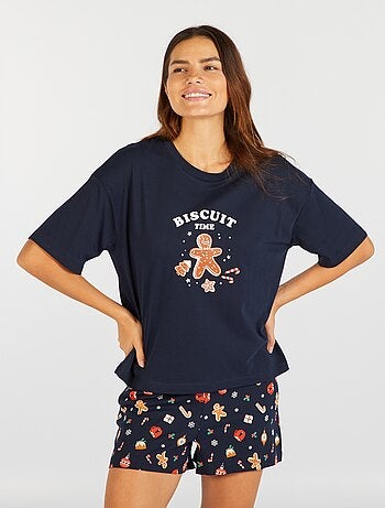 Tweedelige pyjama | T-shirt + short - Kiabi