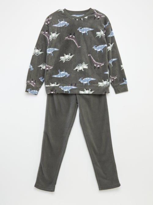 Tweedelige pyjama van fleece - 2-delig - Kiabi