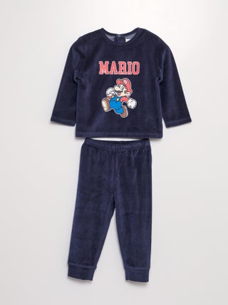 Tweedelige pyjama van velours 'Mario' - 2-delig