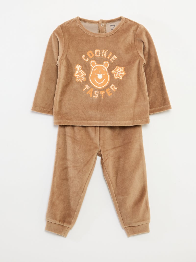 Tweedelige pyjama met all-over motief - Kaki - Babyjongen - 15.00