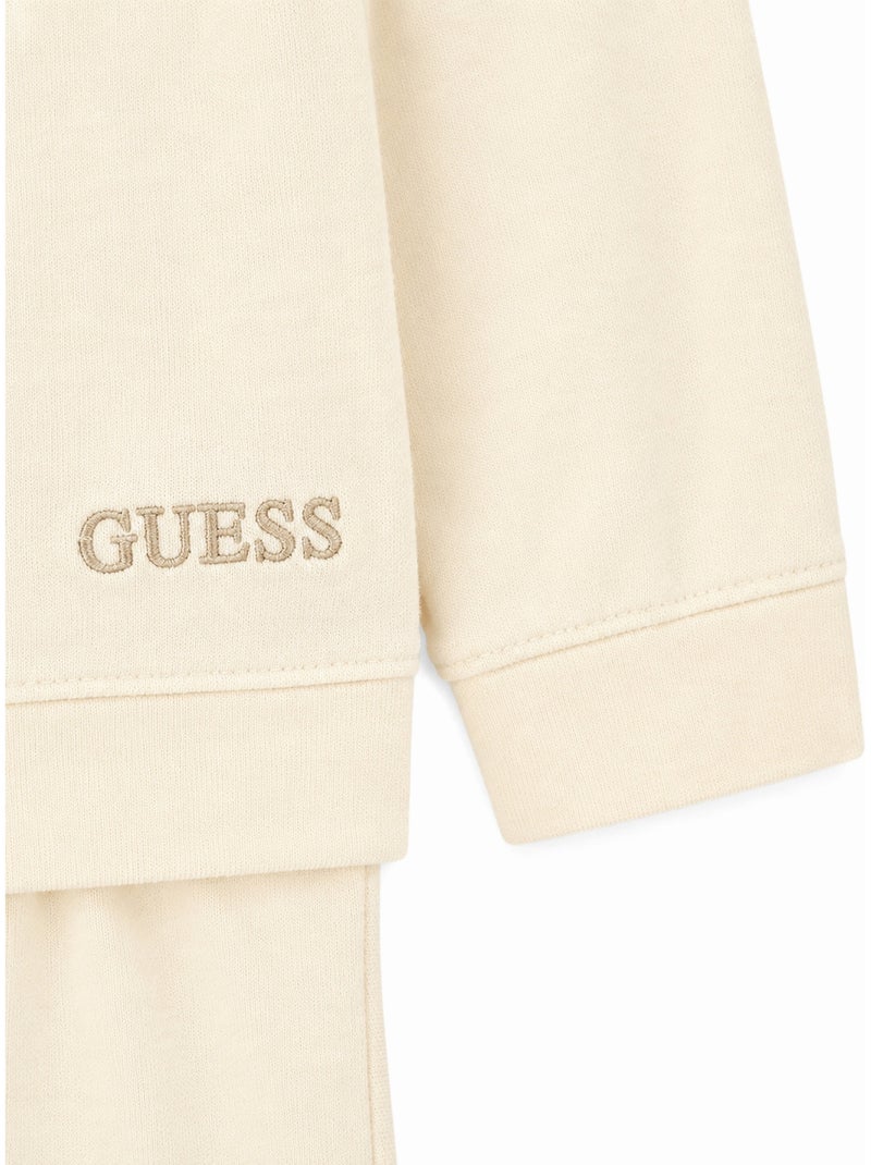 Tweedelige set met hoodie en broek - guess kids Beige - Kiabi