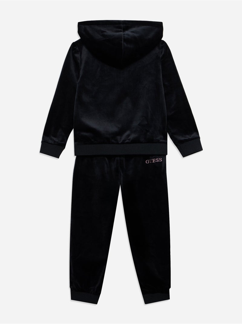 Tweedelige set met hoodie en broek - guess kids Zwart - Kiabi